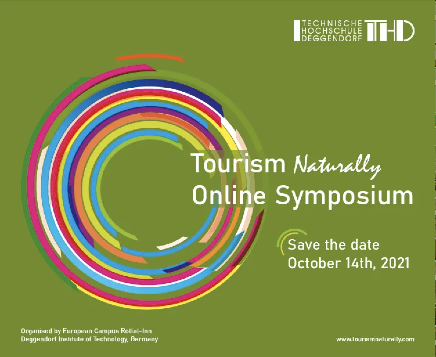 Tourism Naturally Online Symposium Saver the date October 14th, 2021
