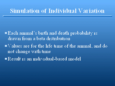 Population Viability Analysis - Gary C. White