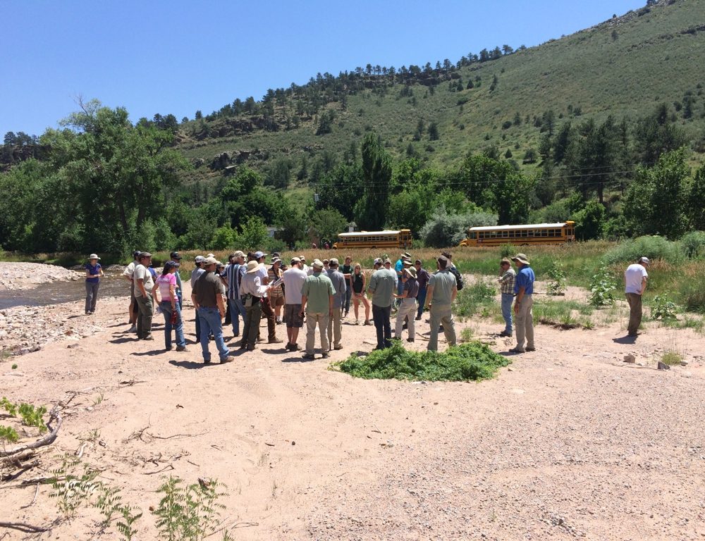 Post Flood Work Along the Saint Vrain River near Longmont, CO. By Mark Paschke
